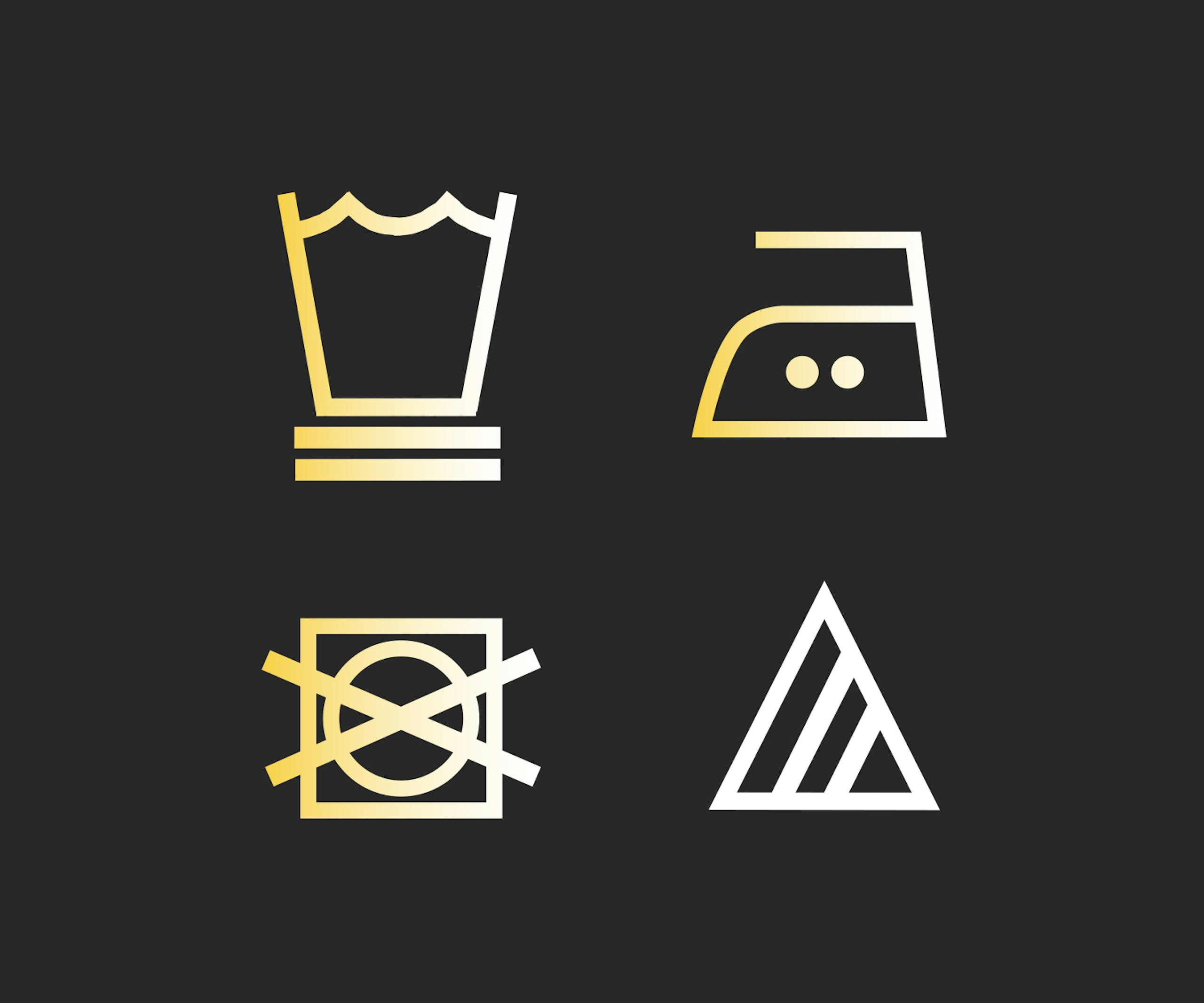 An illustration of some care icons