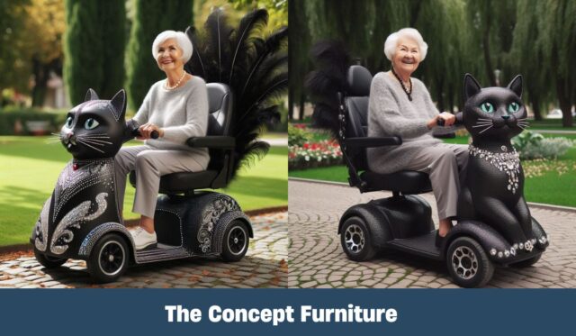 Black Cat Scooter for the Elderly: Safe and Stylish Mobility Solution