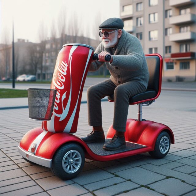 Revolutionary Mobility Scooter Inspired by Coca-Cola Cans: A Stylish and Sustainable Ride